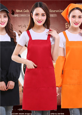 圍裙定制|廚房做飯罩衣定制|學校飯堂工作服